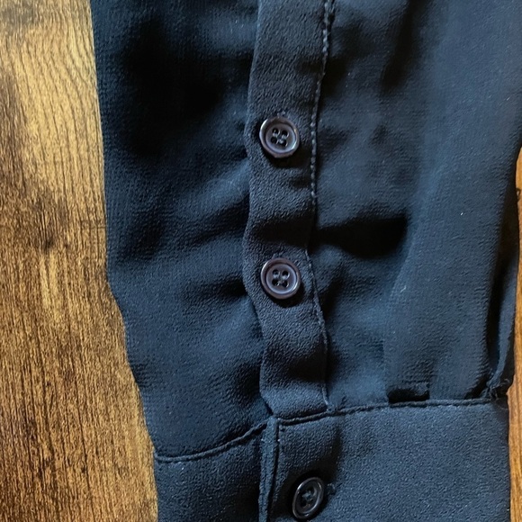 GB black sheer blouse - Picture 3 of 5